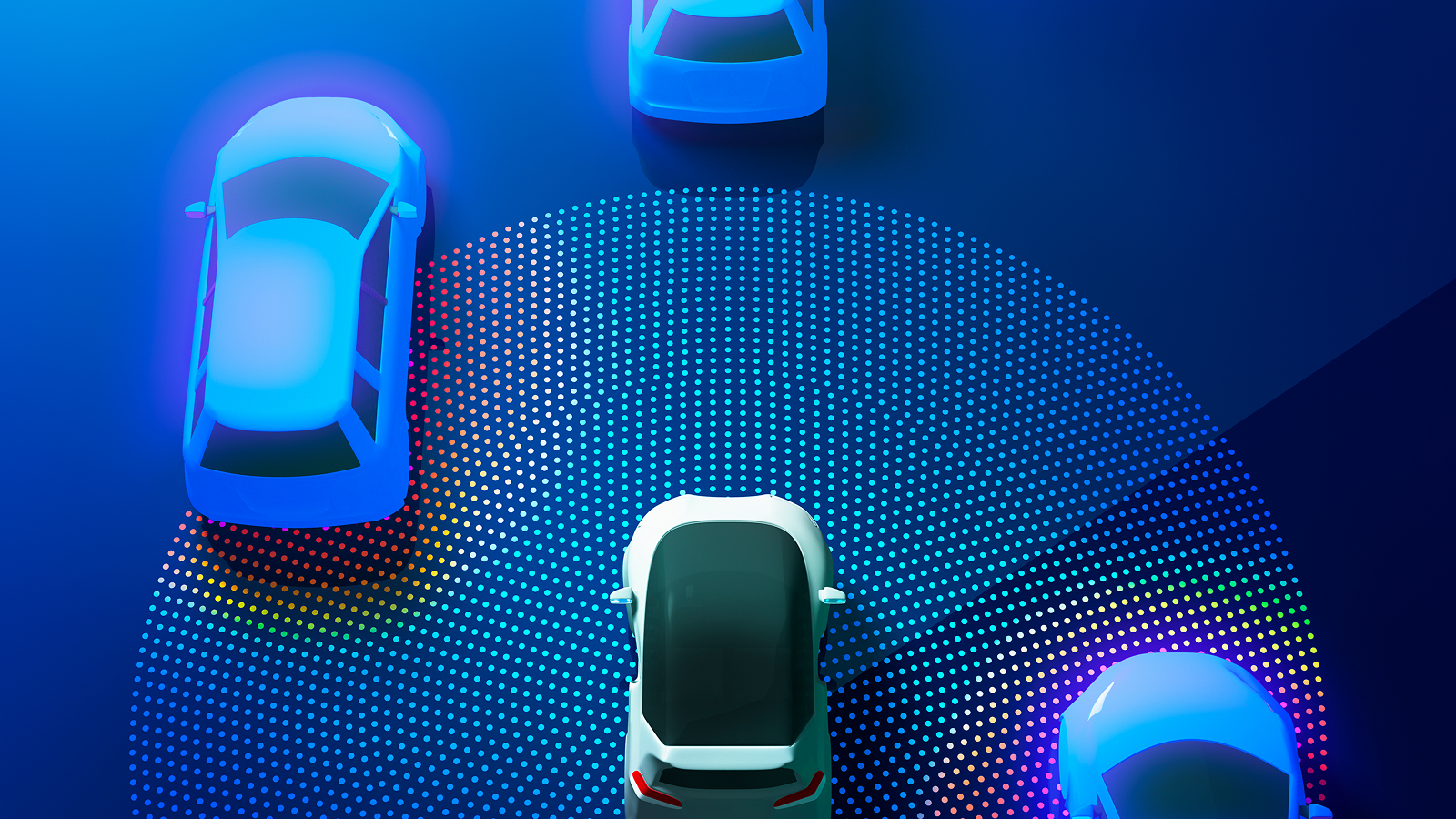 Auto-driving smart car image.