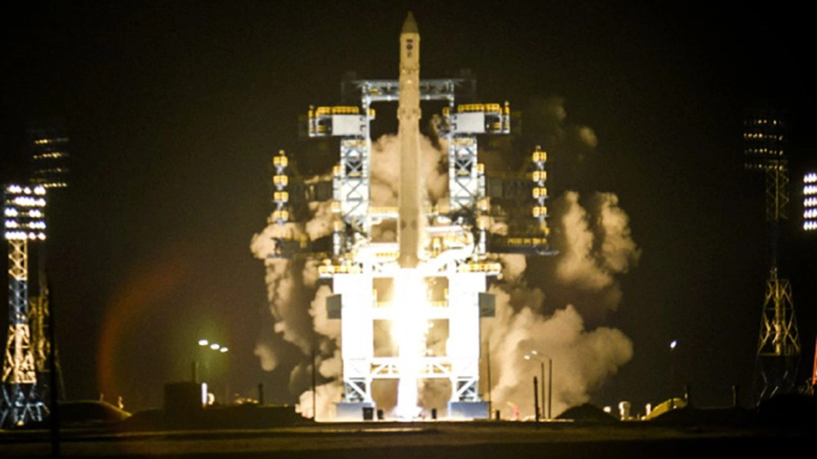 A Russian Angara 1.2 rocket launches the Kosmos 2560 classified satellite, thought to be called EMKA-3, into orbit from the Plesetsk Cosmodrome in northern Russia on Oct. 15, 2022.